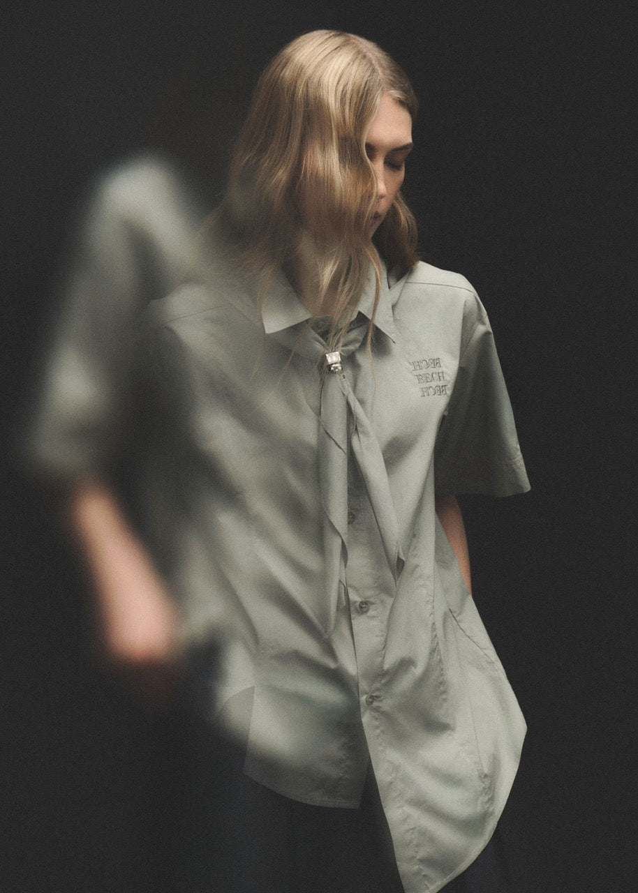 Asymmetrical Logo Shirt