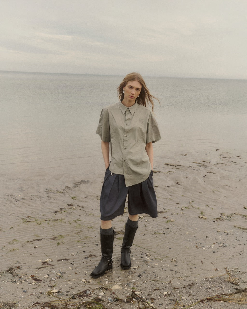 Asymmetrical Logo Shirt