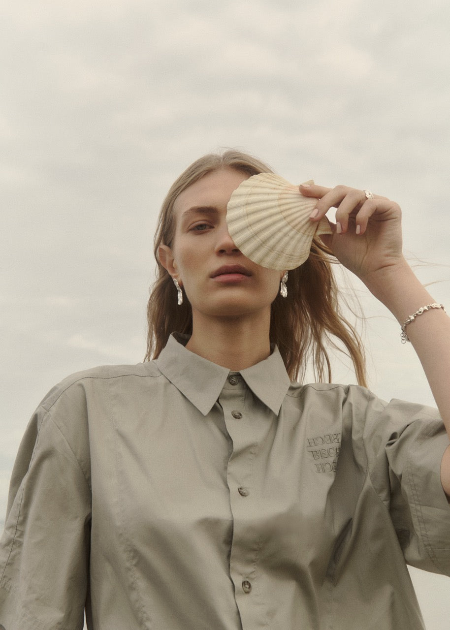 Asymmetrical Logo Shirt