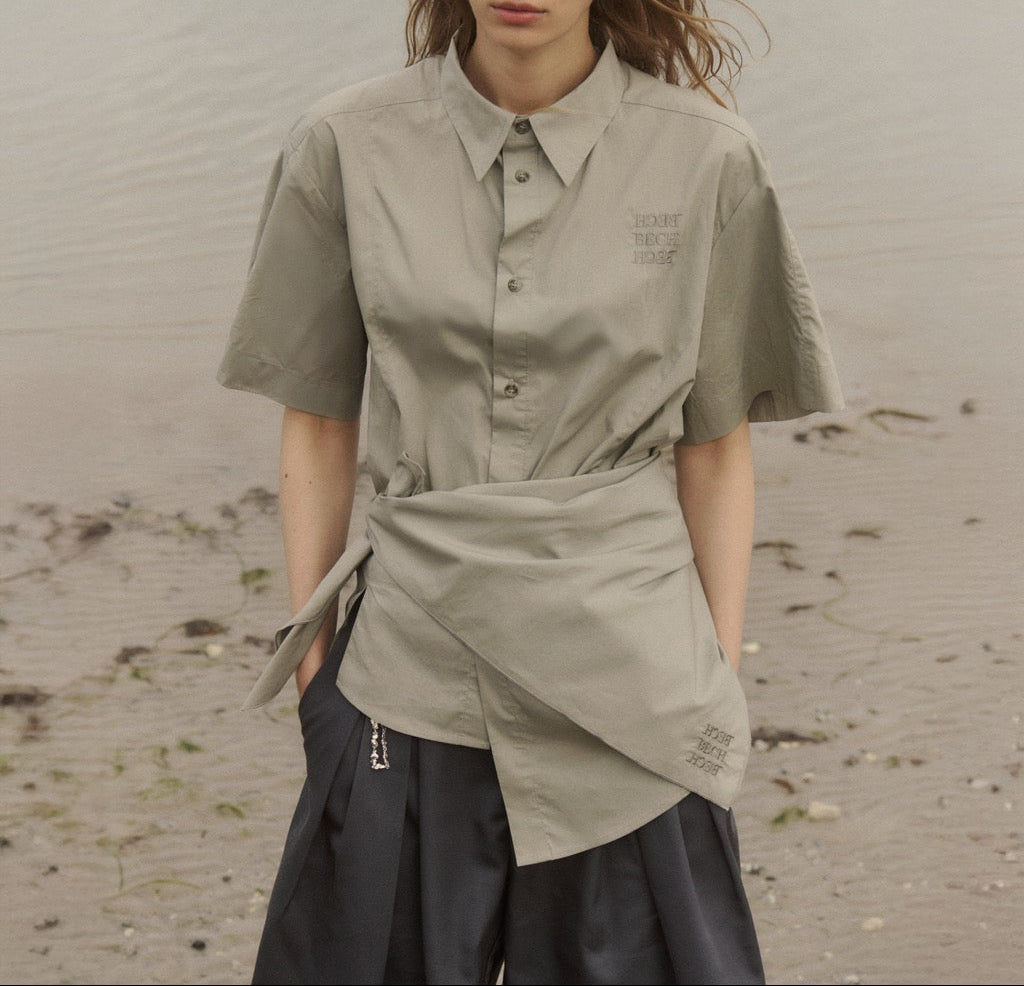 Asymmetrical Logo Shirt