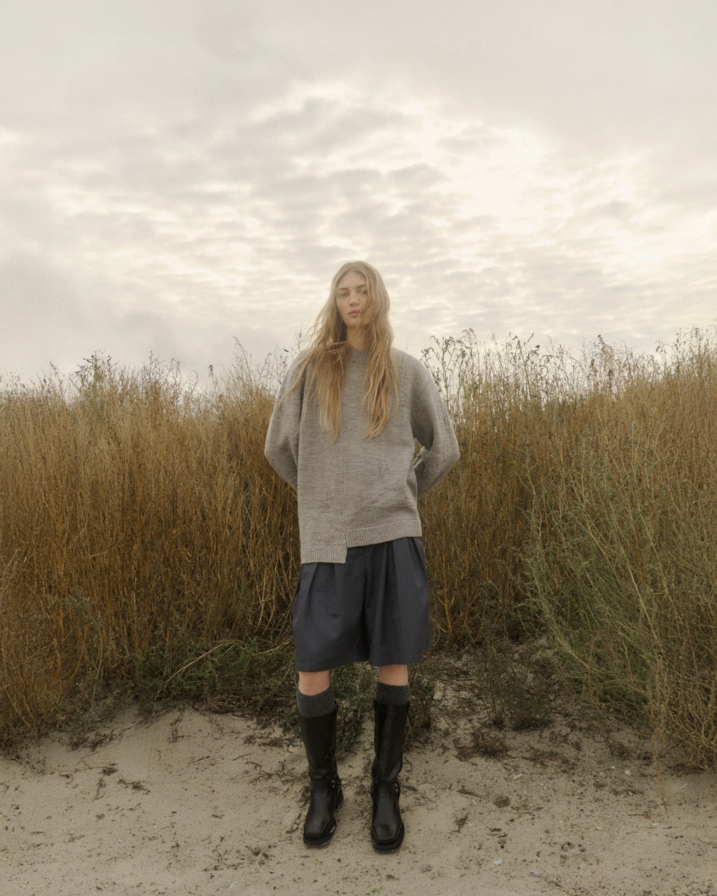 Pleated Shorts