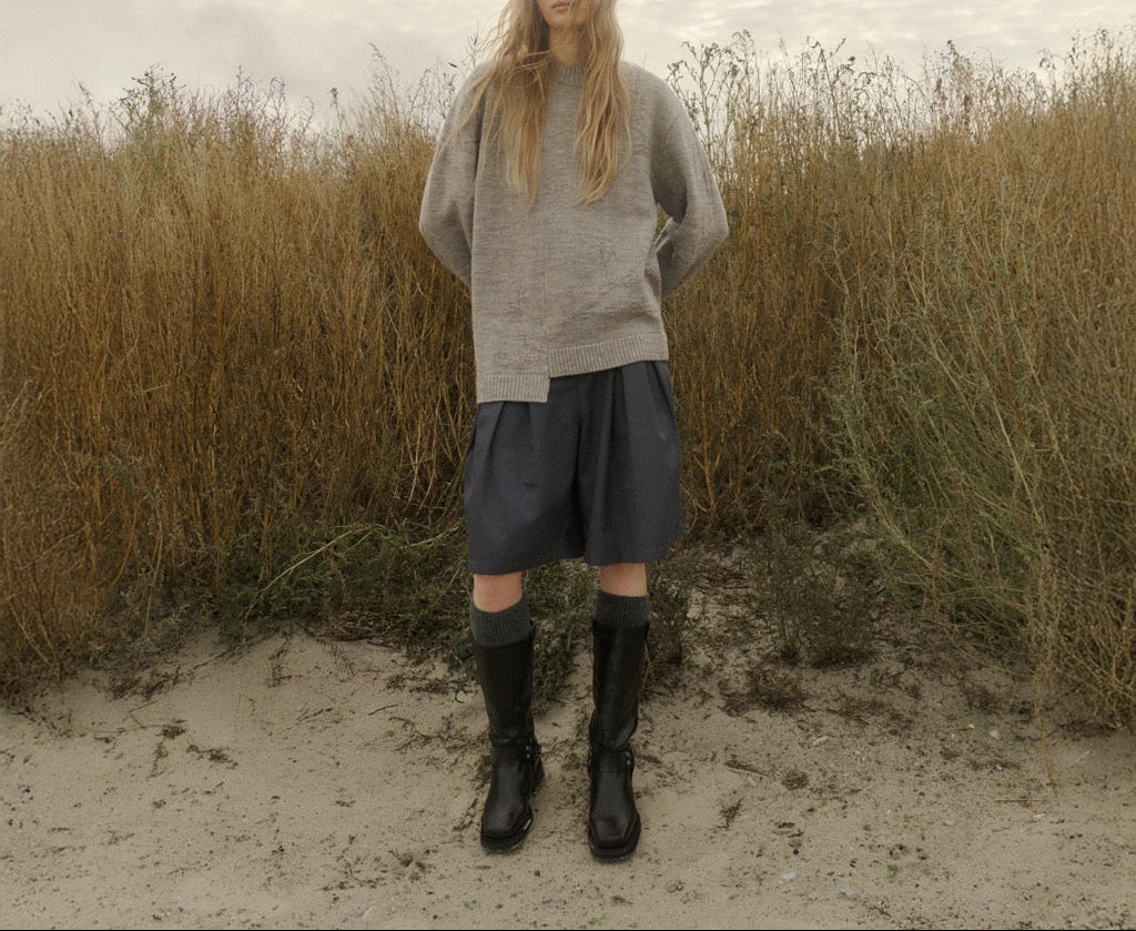 Pleated Shorts