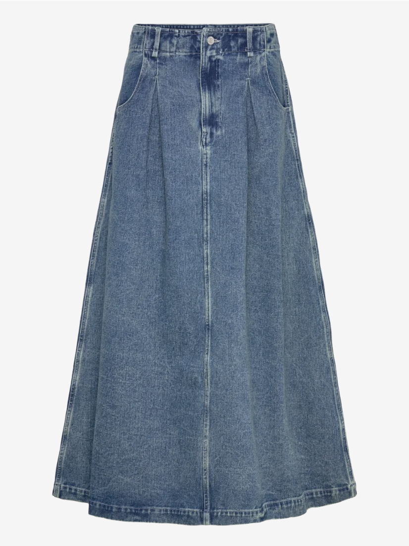 Long Denim Skirt