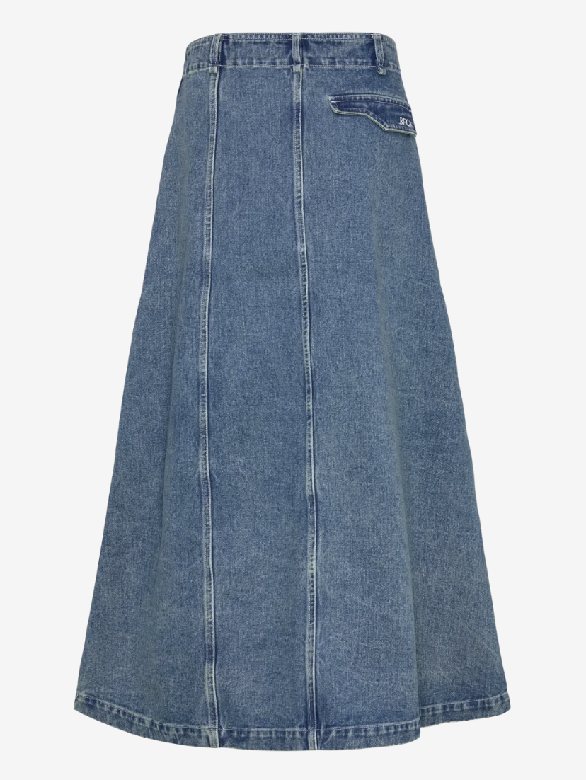 Long Denim Skirt