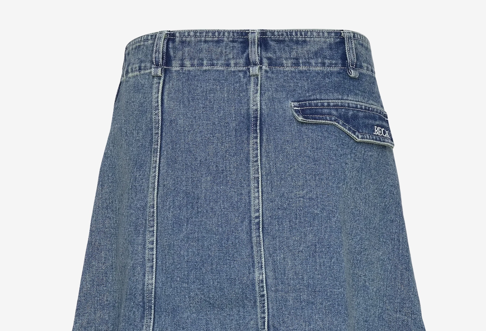 Long Denim Skirt
